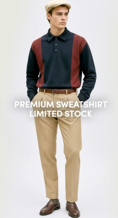 collar sweat shirt