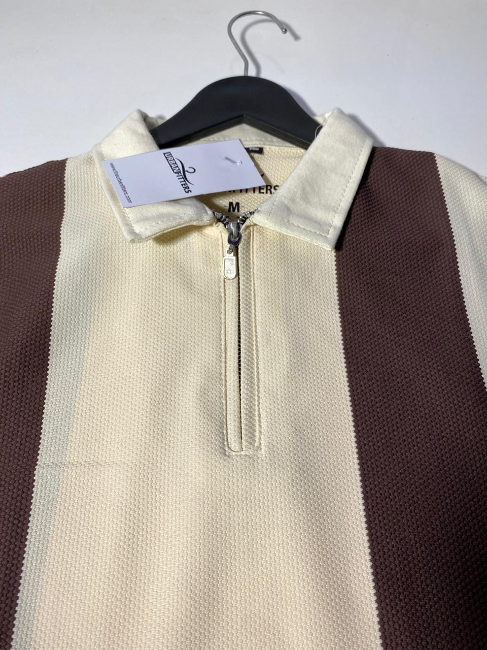 Zipper polo shirt