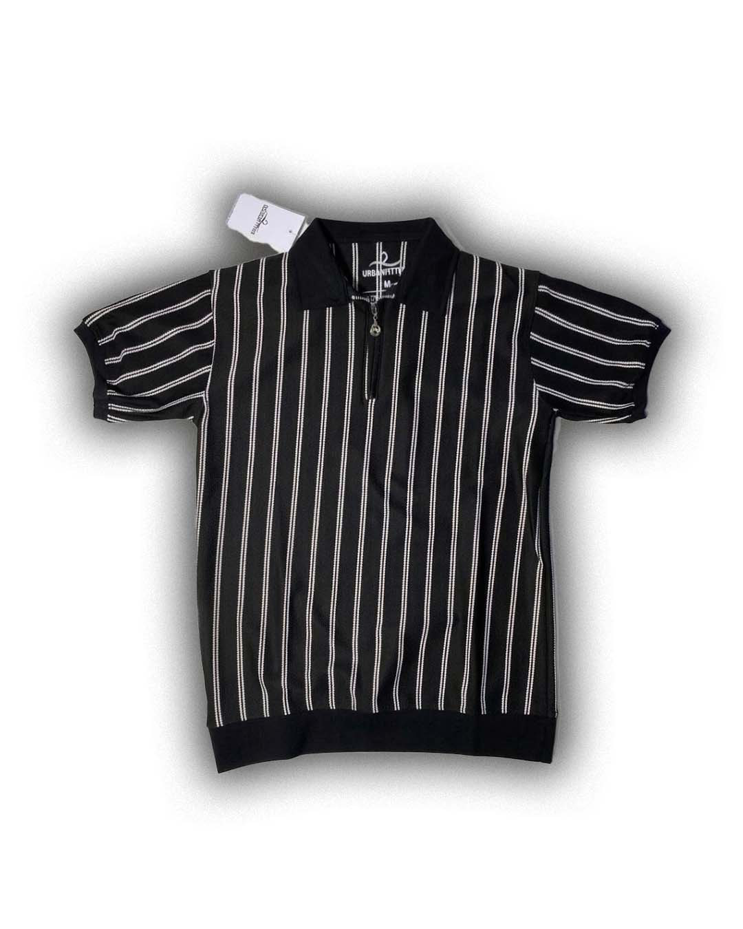 Zipper polo shirt