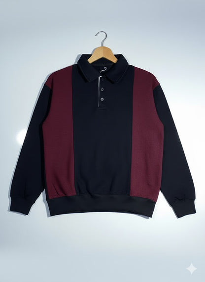 collar sweat shirt