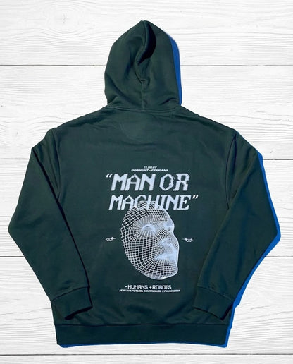 man or machine hoodie