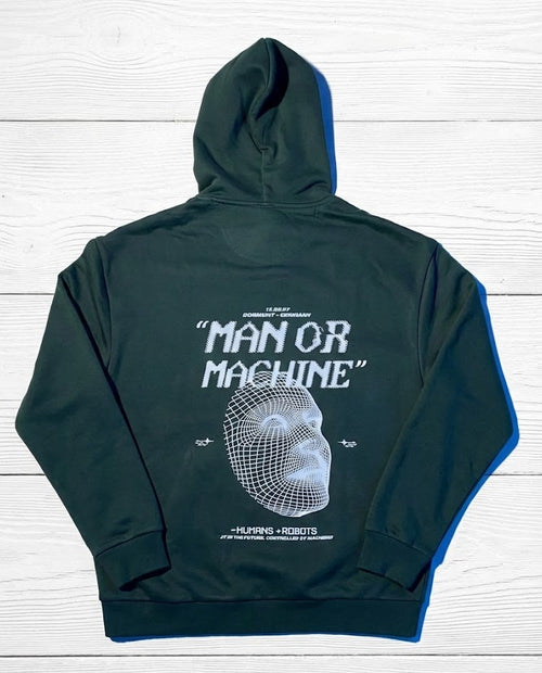 man or machine hoodie