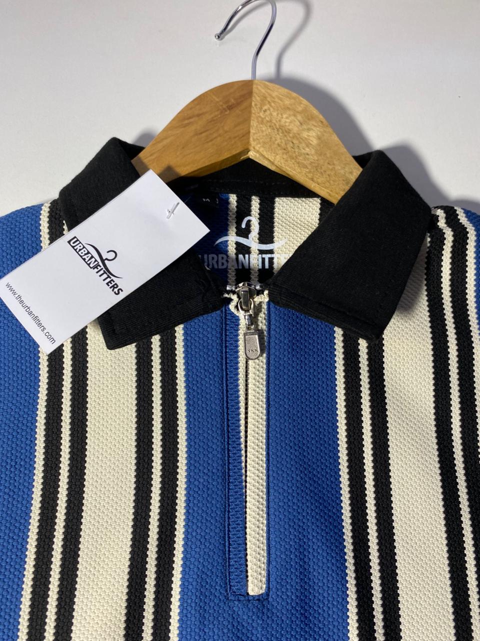 Zipper polo shirt