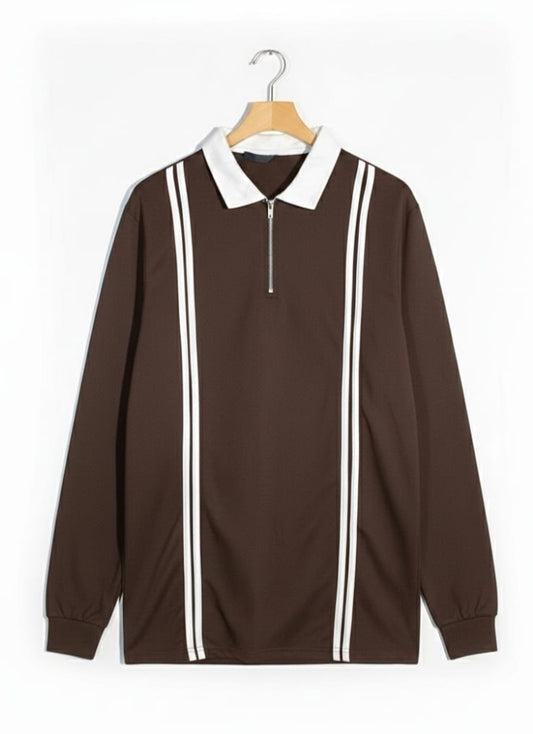 Old money zipper shirt