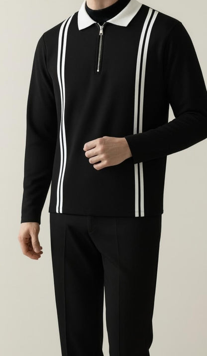 Old money zipper shirt