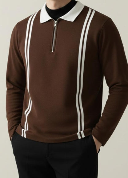 Old money zipper shirt